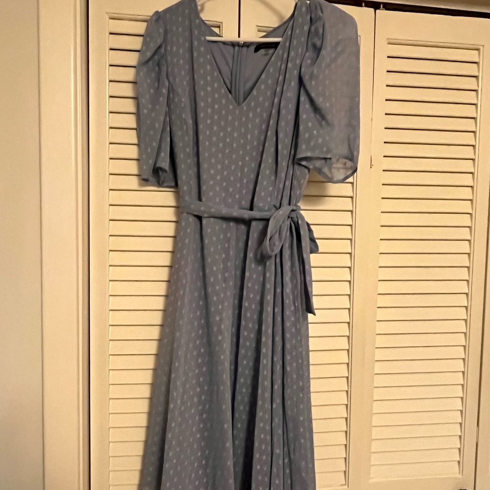 Elegant Blue Midi Dress